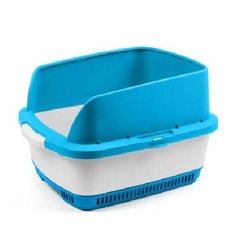 Canada litter набор cateco (туалет, бортики, совок, 10 пеленок), синий, 3,000 кг