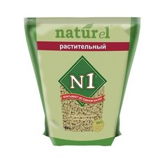 N1 комкующийся древесный наполнитель naturel растительный на 4,5л, 1,820 кг (2 шт)