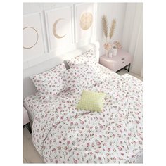 Пододеяльник Сказка "Розовые бутоны" евро на молнии 200х215 см