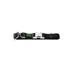 Hunter ошейник для собак alu-strong s (30-45 см) нейлонс металлической застежкой, черный, 0,052 кг