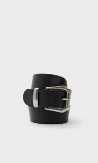 Stradivarius Ремень С Пряжкой Черный 80