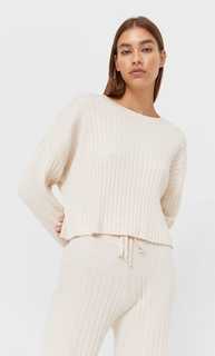 Stradivarius Укороченный Свитер Цвет Камня Xs