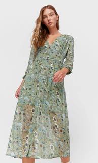 Stradivarius Платье Миди В Стиле Бохо Multicolor M