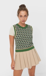 Stradivarius Жилет Геометрической Формы Multicolor S