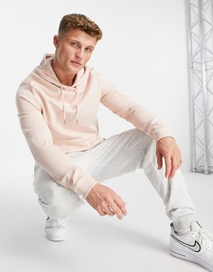 Худи розового цвета из органического хлопка ASOS DESIGN-Розовый цвет
