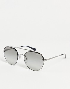 Круглые солнцезащитные oversize‑очки Vogue-Черный цвет
