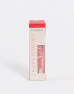 Жидкие румяна Revolution Superdewy Liquid Blush - Totally Blushed-Красный