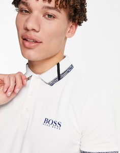 Футболка-поло BOSS Athleisure Paule-Белый