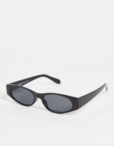 Женские солнцезащитные очки в круглой черной оправе AJ Morgan Wincey-Черный цвет