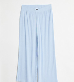Голубые брюки для дома от комплекта New Look Curve-Голубой