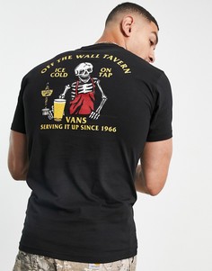 Черная футболка с принтом на спине Vans OTW Tavern-Черный цвет