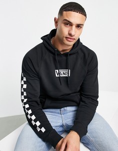 Худи черного цвета с шахматным принтом Vans Versa Standard-Черный цвет