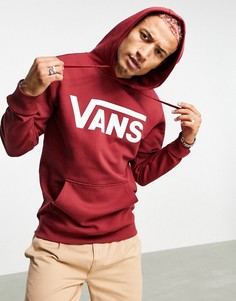 Бордовый худи Vans Classic II-Красный