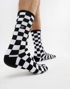 Черно-белые носки Vans Checkerboard II-Черный цвет