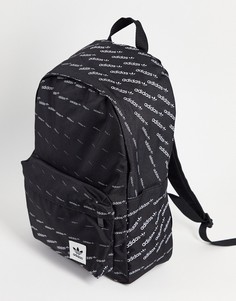 Черный рюкзак с монограммами adidas Originals-Черный цвет