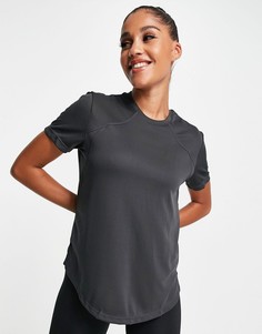 Спортивная футболка с логотипом ASOS 4505-Серый