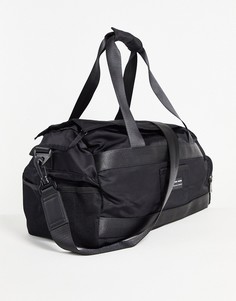 Черная спортивная сумка из нейлона с принтом объемом 26 литров ASOS DESIGN-Черный цвет
