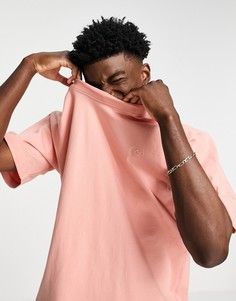 Светло-розовая футболка adidas Originals adicolor Contempo-Розовый цвет