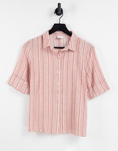 Рубашка в розовую полоску от комплекта Vila-Multi