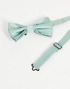 Однотонный атласный галстук-бабочка Gianni Feraud-Зеленый цвет