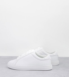 Белые кроссовки для широкой стопы ASOS DESIGN Wide Fit Drama-Белый