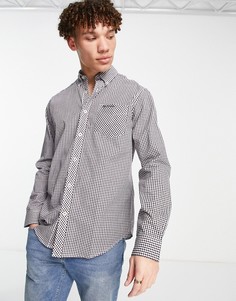 Рубашка в клетку с длинными рукавами Ben Sherman-Красный