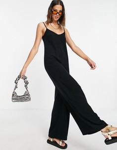 Черный комбинезон Topshop Aline-Черный цвет