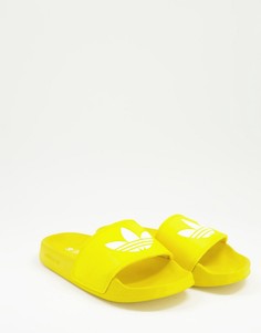 Желтые шлепанцы adidas Originals Adelette Lite-Желтый