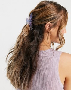 Заколка-краб для волос из разноцветного каучука My Accessories London-Разноцветный