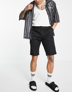 Узкие черные шорты в рабочем стиле Dickies-Черный