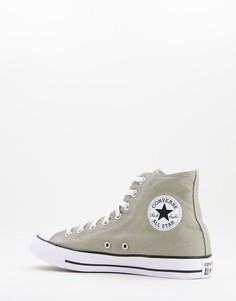 Высокие кеды выбеленного цвета хаки Converse Chuck Taylor All Star Hi-Зеленый цвет
