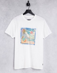 Белая футболка с короткими рукавами Billabong First Sight-Белый