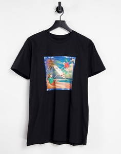 Черная футболка с короткими рукавами Billabong First Sight-Черный
