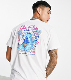 Белая футболка с принтом на спине Billabong Olas Falsas – эксклюзивно для ASOS-Белый