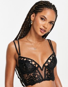 Черный бюстгальтер без подкладки Ann Summers Destiny-Черный цвет