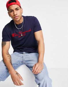 Футболка с логотипом Ben Sherman-Темно-синий