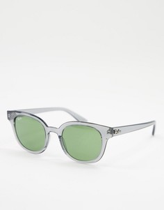 Солнцезащитные очки в серой круглой оправе в стиле унисекс Ray-Ban 0RB4324-Серый