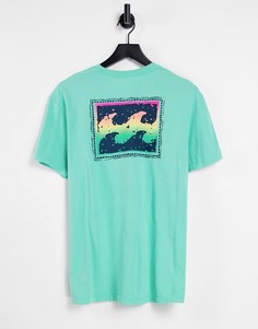 Голубая футболка с короткими рукавами Billabong Warchild-Голубой
