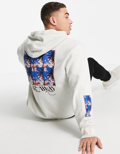 Серый худи с принтом "Far Away" Topman