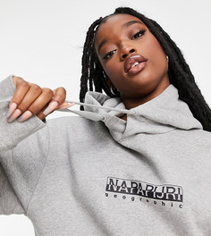 Худи серого цвета Napapijri Box - эксклюзивно для ASOS-Серый