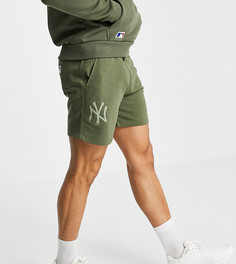 Трикотажные шорты цвета хаки с логотипом команды «Нью-Йорк Янкис» New Era MLB – эксклюзивно для ASOS-Зеленый цвет