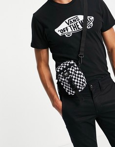 Черно-белая сумка на плечо Vans в шахматную клетку New Varsity-Черный цвет