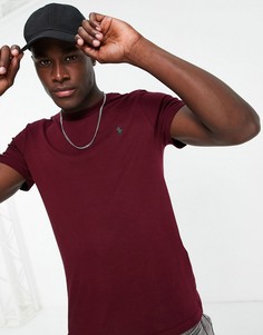 Бордовая футболка с логотипом Polo Ralph Lauren-Красный