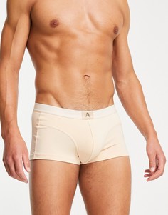 Бежевые короткие боксеры-брифы ASOS DESIGN Two Mile-Светло-бежевый цвет