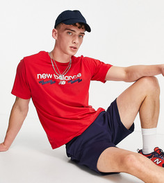 Красная футболка с логотипом в университетском стиле New Balance – эксклюзивно для ASOS-Красный