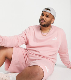 Розовый свитшот Puma Essentials Plus-Розовый цвет