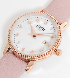 Женские круглые часы с розовым ремешком Limit – эксклюзивно для ASOS-Розовый цвет