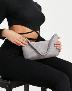 Сумка на плечо в стиле 90-х розового цвета с отделкой стразами ASOS DESIGN-Розовый цвет