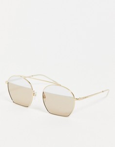 Солнцезащитные очки с линзами в стиле колор-блок Emporio Armani-Коричневый цвет