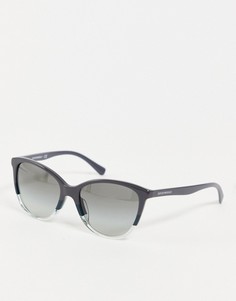 Солнцезащитные очки в оправе в стиле колор блок Emporio Armani-Серый